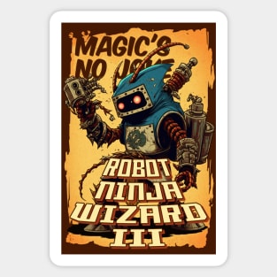 Robot Ninja Wizard  3 Sticker